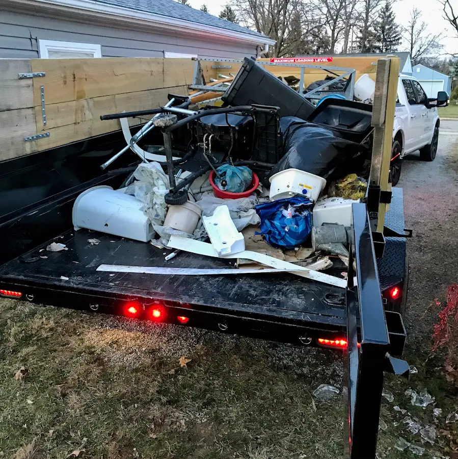 Roll-off dumpster delivered to a residential driveway in Neversink