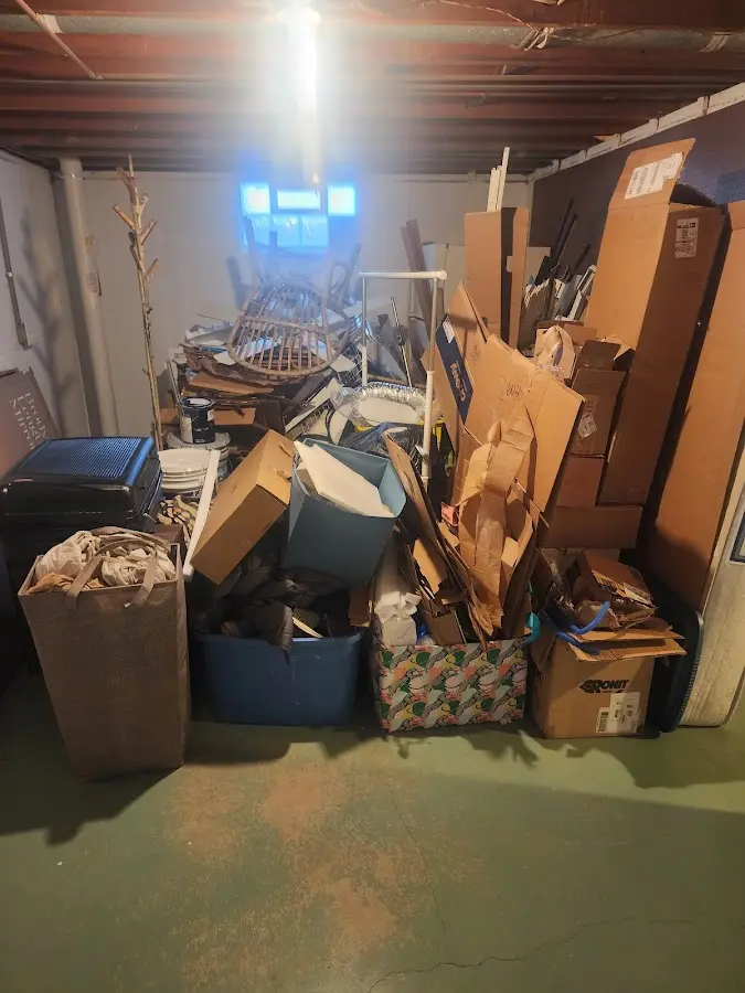 Roll-off dumpster container at job site for Concrete Dumpster Rental in Neversink